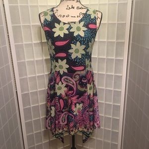 Reborn Womens Paisley Print Size Small Dress